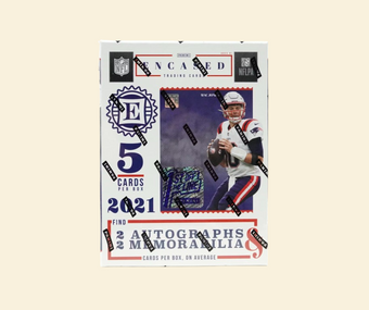 compare product 2021 Panini Encased Football 1st Off The Line FOTL Hobby Box