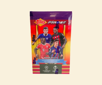 compare product 2022-23 Topps Finest Flashback UEFA Club Competitions Soccer Hobby Box