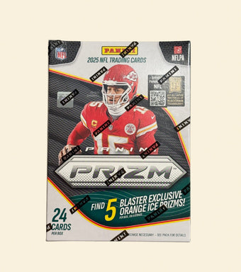 compare product 2025 Panini Prizm Football Blaster Box (Orange Ice)
