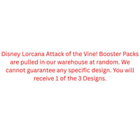 Disney Lorcana Attack of the Vine! Booster Pack (Presell)