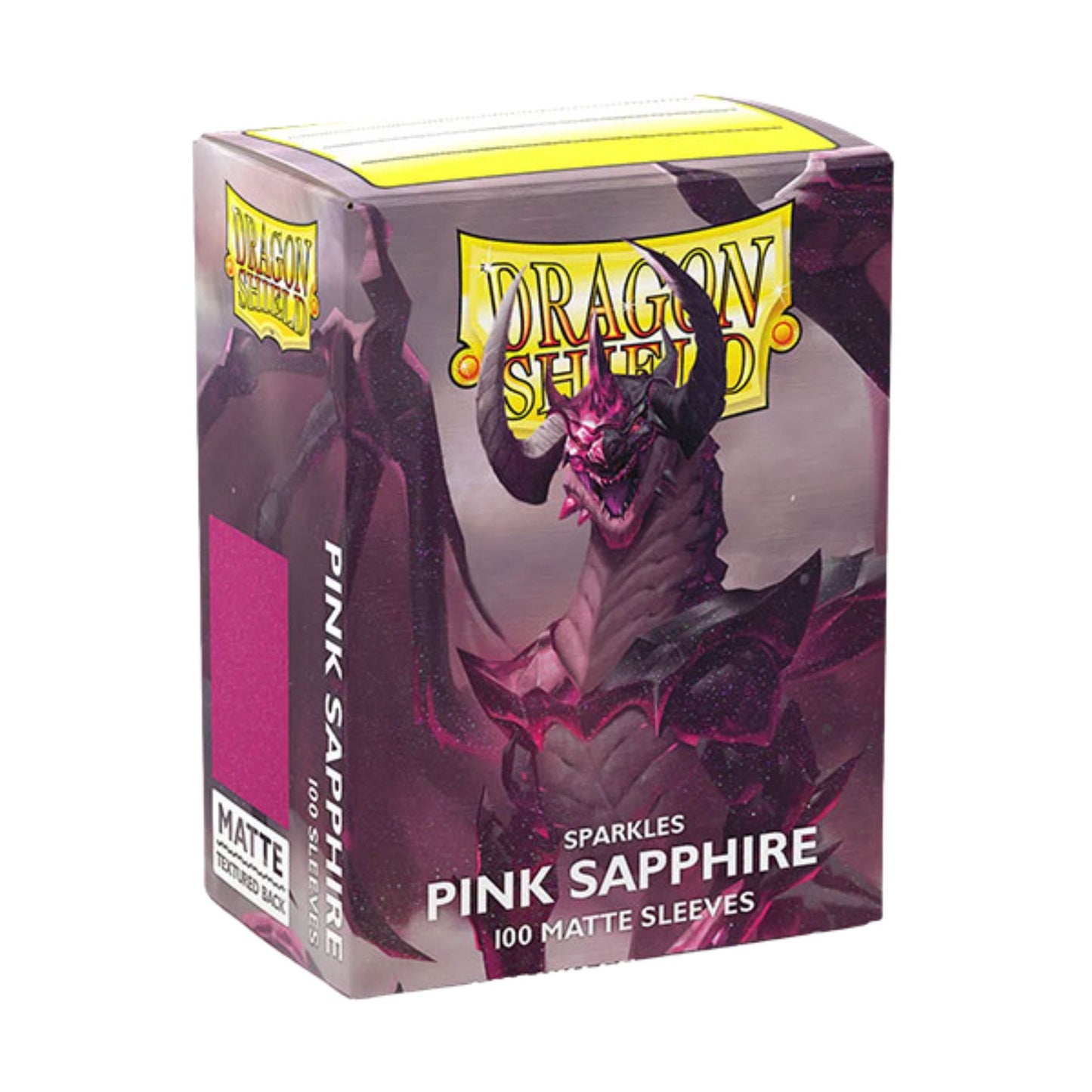 Dragon Shield Standard Matte Sparkles Pink Sapphire Deck Protector Card Sleeves