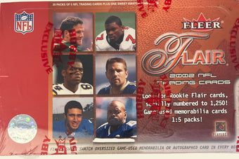 compare product 2002 Fleer Flair Football Hobby Box