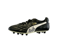 Pele Autographed Black Puma King Soccer Cleat