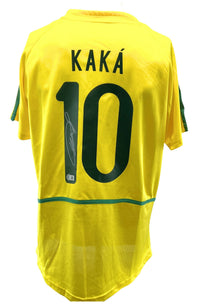 Kaka #10 Autographed Nike Brazil National Team Soccer Jersey