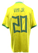 Vinícius Júnior #20 Autographed Nike Brazil 2022 Home Soccer Jersey