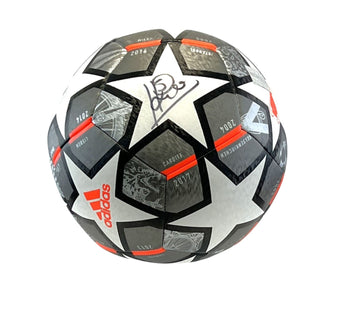 compare product Patrick Kluivert Autographed UEFA Champions League Adidas Football