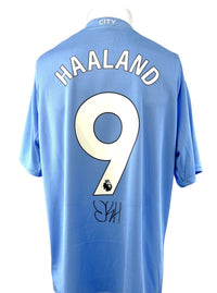 Erling Haaland #9 Autographed Puma Manchester City 2023/2024 Home Jersey