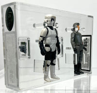 Star Wars Biker Scout 1983 L.F.L. Hong Kong UKG 80 *SW061831* & Star Wars AT-AT CMDR 1980 L.F.L. Hong Kong UKG 85 *SW061832*