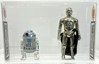 Star Wars R2-D2 Sensorscope 1977 Stamp G.M.F.G.I. No Coo UKG 80 *SW054723* & Star Wars C-3PO R/Limbs 1982 L.F.L. No Coo UKG 90 Gold *SW054722*