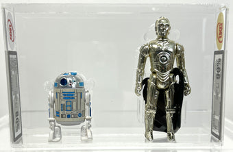 compare product Star Wars R2-D2 Sensorscope 1977 Stamp G.M.F.G.I. No Coo UKG 80 *SW054723* & Star Wars C-3PO R/Limbs 1982 L.F.L. No Coo UKG 90 Gold *SW054722*