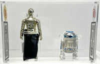 Star Wars R2-D2 Sensorscope 1977 Stamp G.M.F.G.I. No Coo UKG 80 *SW054723* & Star Wars C-3PO R/Limbs 1982 L.F.L. No Coo UKG 90 Gold *SW054722*
