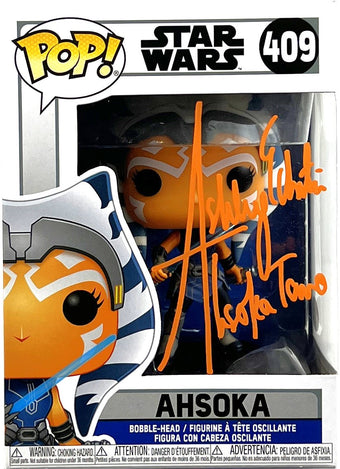compare product Ashley Eckstein Autographed Star Wars Ahsoka Funko POP #409 JSA - White