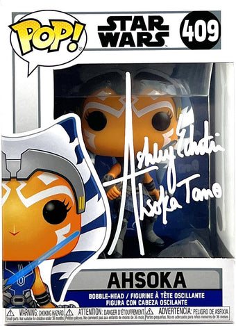 compare product Ashley Eckstein Autographed Star Wars Ahsoka Funko POP #409 JSA - White