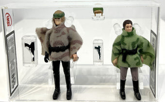 compare product Star Wars Luke Skywalker Battle Poncho 1985 L.F.L. UKG 90 *SW061969* & Star Wars Princess Leia Battle Poncho 1984 L.F.L. UKG 90 *SW061968*