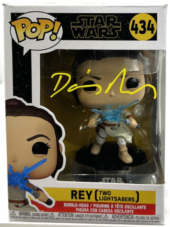 compare product Daisy Ridley Autographed Star Wars Rey Jedi Funko Pop #434 Beckett