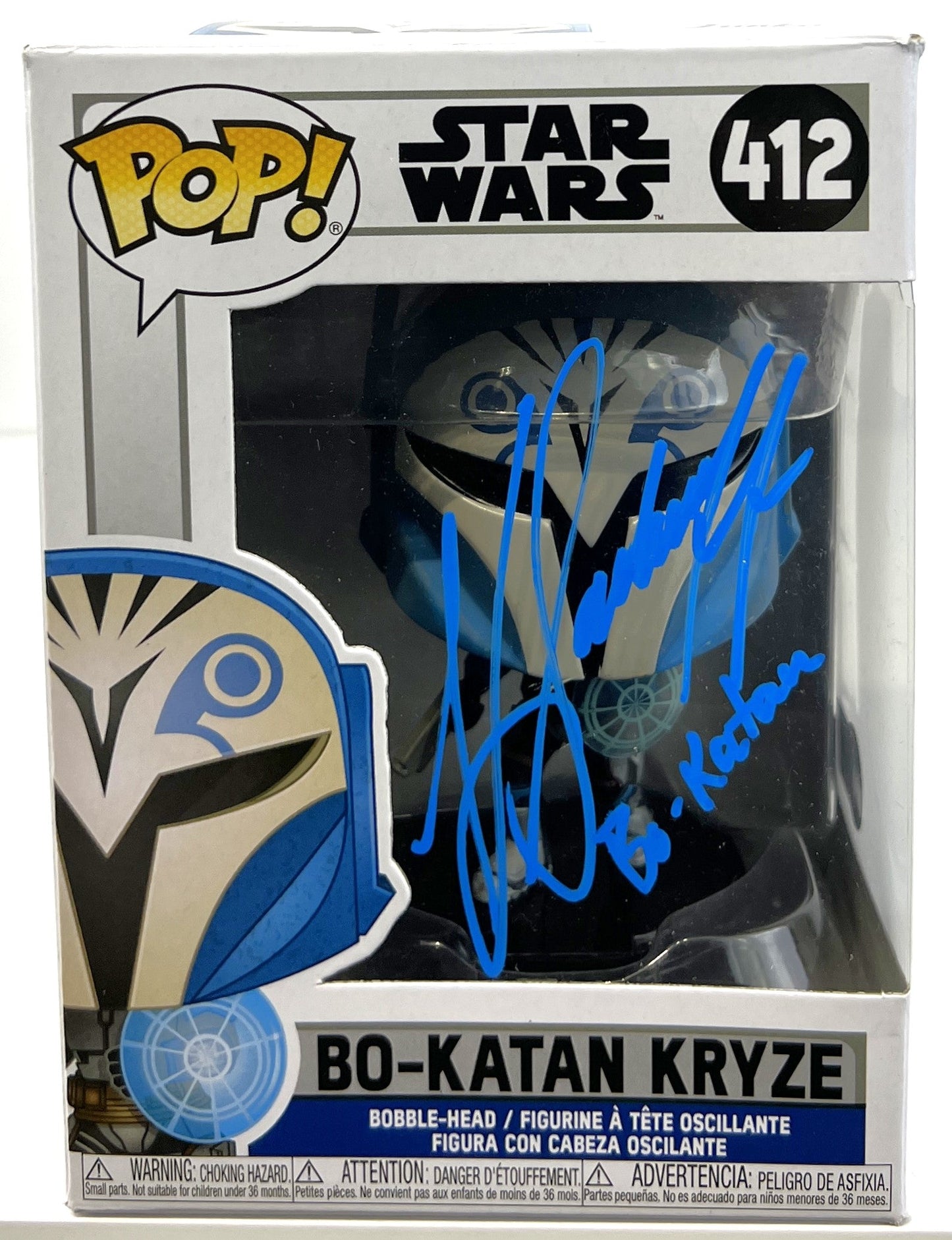 Katee Sackhoff Autographed Star Wars "Bo-Katan" Funko Pop #412 Beckett