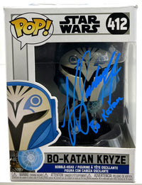 Katee Sackhoff Autographed Star Wars "Bo-Katan" Funko Pop #412 Beckett