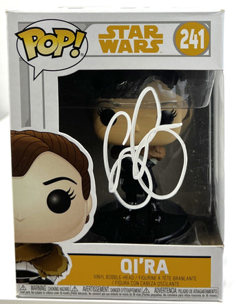 compare product Emilia Clarke Autographed Star Wars Qi'Ra Funko Pop #241 Beckett