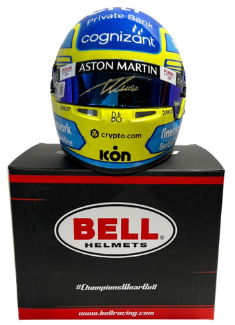 compare product Fernando Alonso Autographed Aston Martin 1:2 Official Season 2023 Mini Helmet