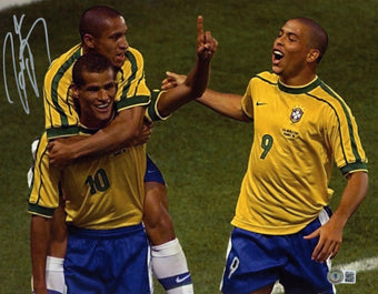 compare product Roberto Carlos Autographed Photograph 28cm x 36cm Framed