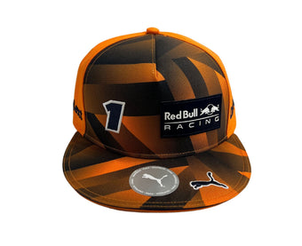 compare product Max Verstappen Autographed #1 Red Bull Puma Hat
