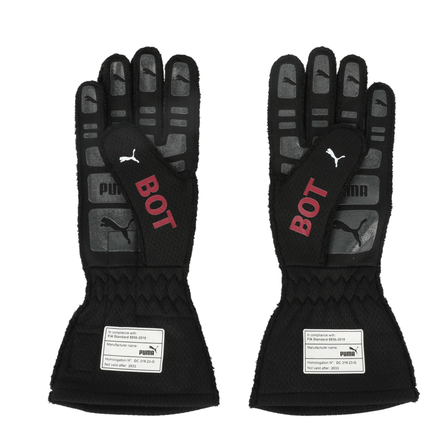 Valtteri Bottas Autographed 2023 Alfa Romeo Mexico Grand Prix Race Used Formula 1 Gloves