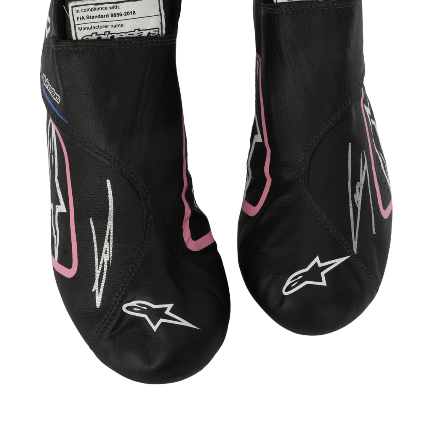 Pierre Gasly Autographed 2023 BWT Alpine Abu Dhabi Grand Prix Race Used Formula 1 Boots