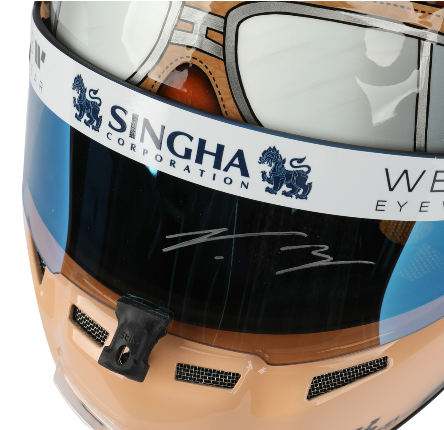 Valtteri Bottas Autographed 2023 Replica Full Size Italian Grand Prix Formula 1 Helmet