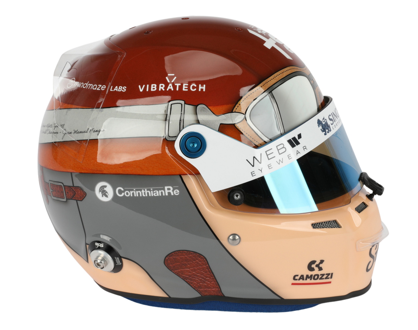 Valtteri Bottas Autographed 2023 Replica Full Size Italian Grand Prix Formula 1 Helmet