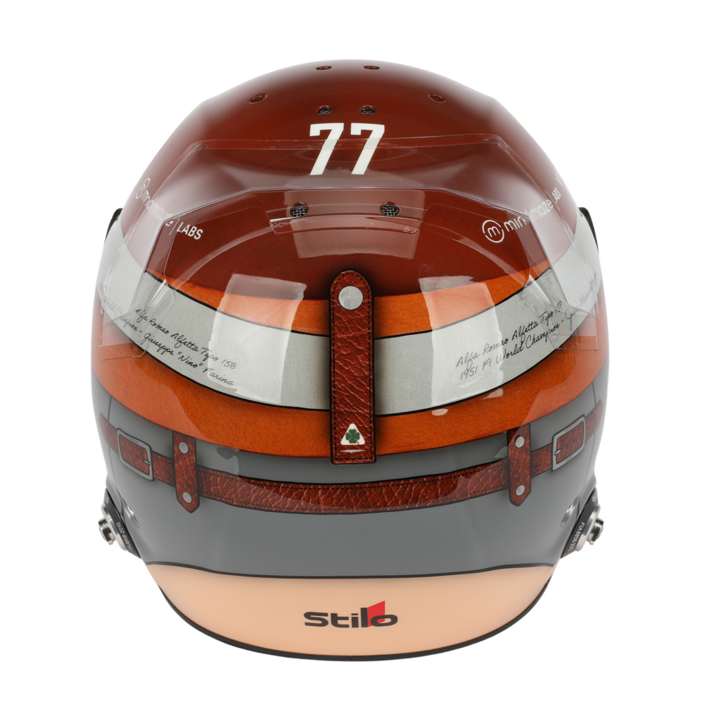 Valtteri Bottas Autographed 2023 Replica Full Size Italian Grand Prix Formula 1 Helmet