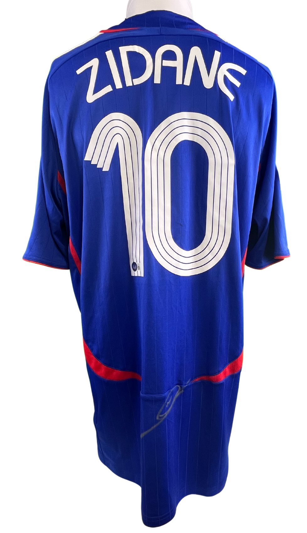 Zinedine Zidane Autographed Official 2006 Patches France Jersey