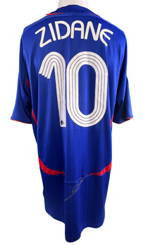 Zinedine Zidane Autographed Official 2006 Patches France Jersey