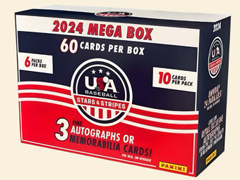 compare product 2024 Panini USA Baseball Stars & Stripes Mega Box