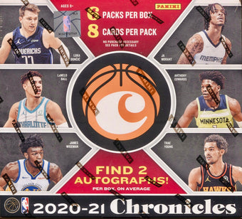 compare product 2020 Panini Chronicles Basketball Hobby Box