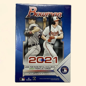 compare product 2021 Topps Bowman Baseball Retail Blaster Box