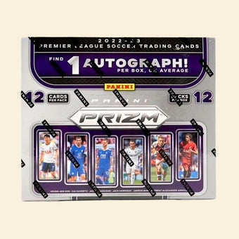 compare product 2022-23 Panini Prizm EPL Premier League Soccer Hobby Box