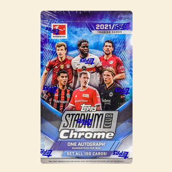 compare product 2021-22 Topps Chrome Stadium Club Bundesliga Soccer Hobby Box