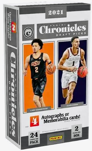 compare product 2021 Panini Chronicles DP Hobby Basketball Box *4 Autos
