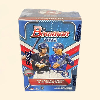 compare product 2022 Topps Bowman Baseball Retail Blaster Box
