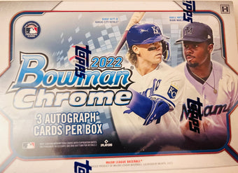 compare product 2022 Bowman Chrome HTA Baseball Box