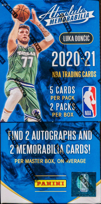 compare product 2020-21 Panini Absolute Memorabilia Basketball Hobby Box