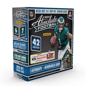 compare product 2024 Panini Absolute Football Mega 20 Box Case