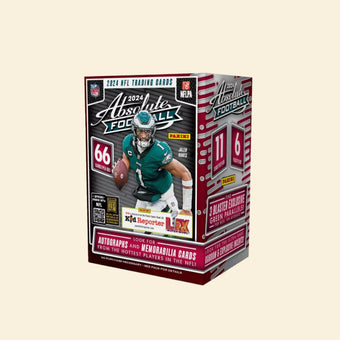 compare product 2024 Panini Absolute NFL Football Blaster Box (Red)