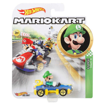 compare product Hot Wheels Mario Kart Luigi Mach 8 Replica Die-Cast