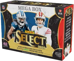 compare product 2023 Panini Select NFL Football Mega Box (Black & Green Die Cuts)