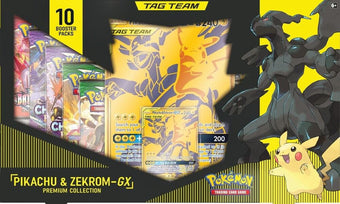 compare product Pokemon Pikachu & Zekrom GX Premium Collection Box - Miscellaneous Cards & Products (MCAP)