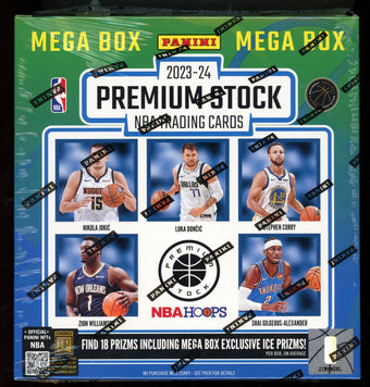 compare product 2023-24 Panini Premium Stock Basketball NBA Mega Box
