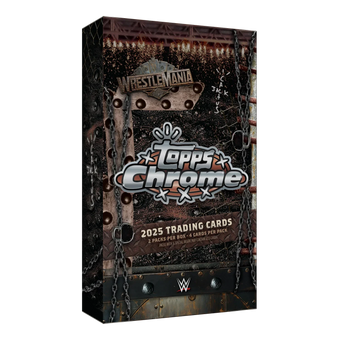 compare product 2025 Topps Chrome WWE Cactus Jack Wrestlemania Box