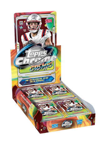 compare product 2024 Topps Chrome Cosmic Football Hobby Box