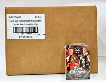 compare product 2025 Topps Chrome WWE Wrestling 7-Pack Blaster